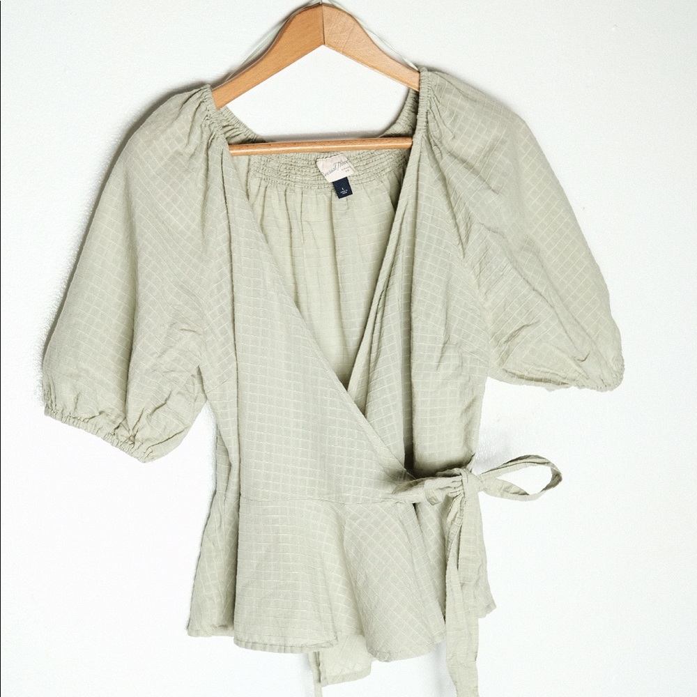 Wrap Around Linen Shirt